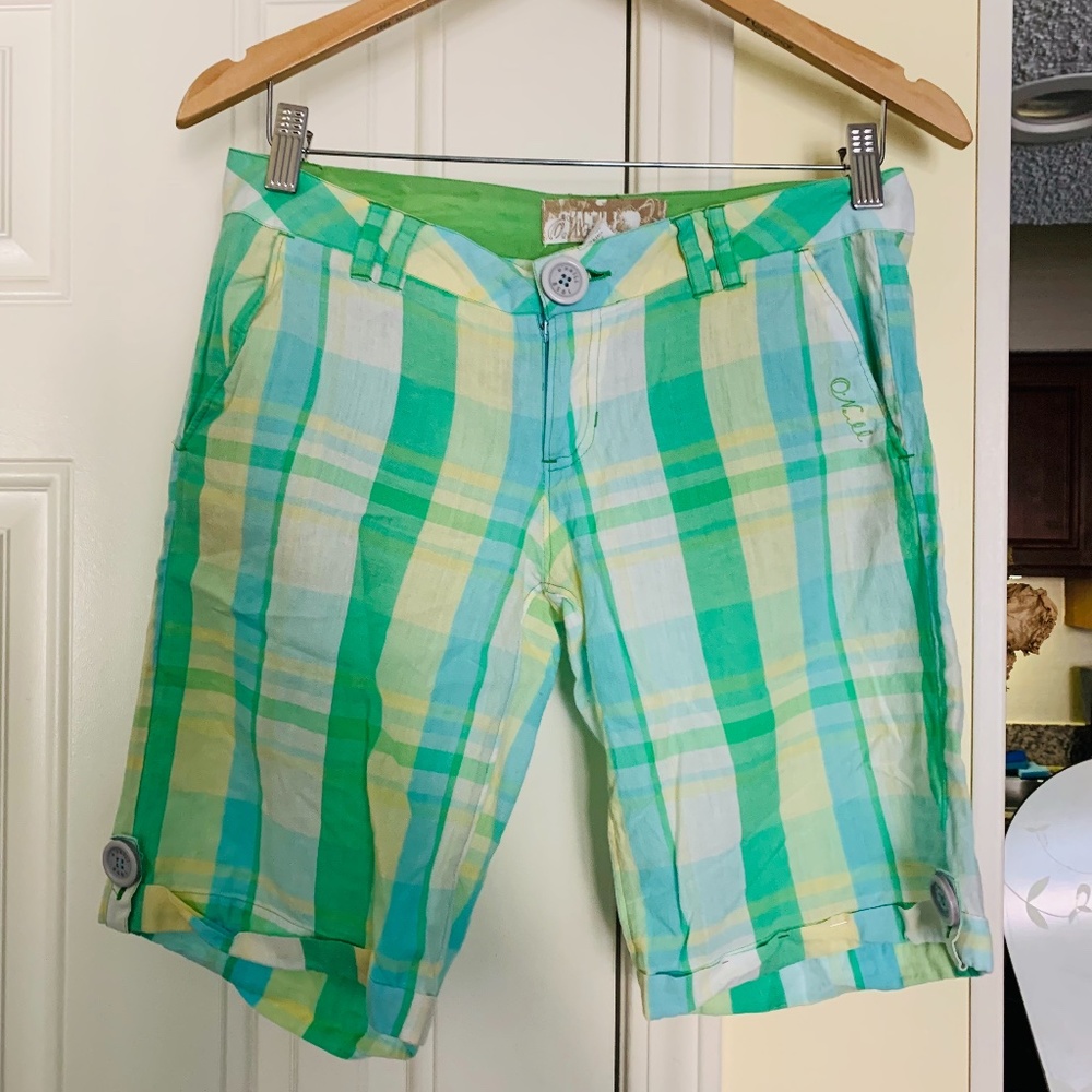 O’Neil plaid Bermuda shorts